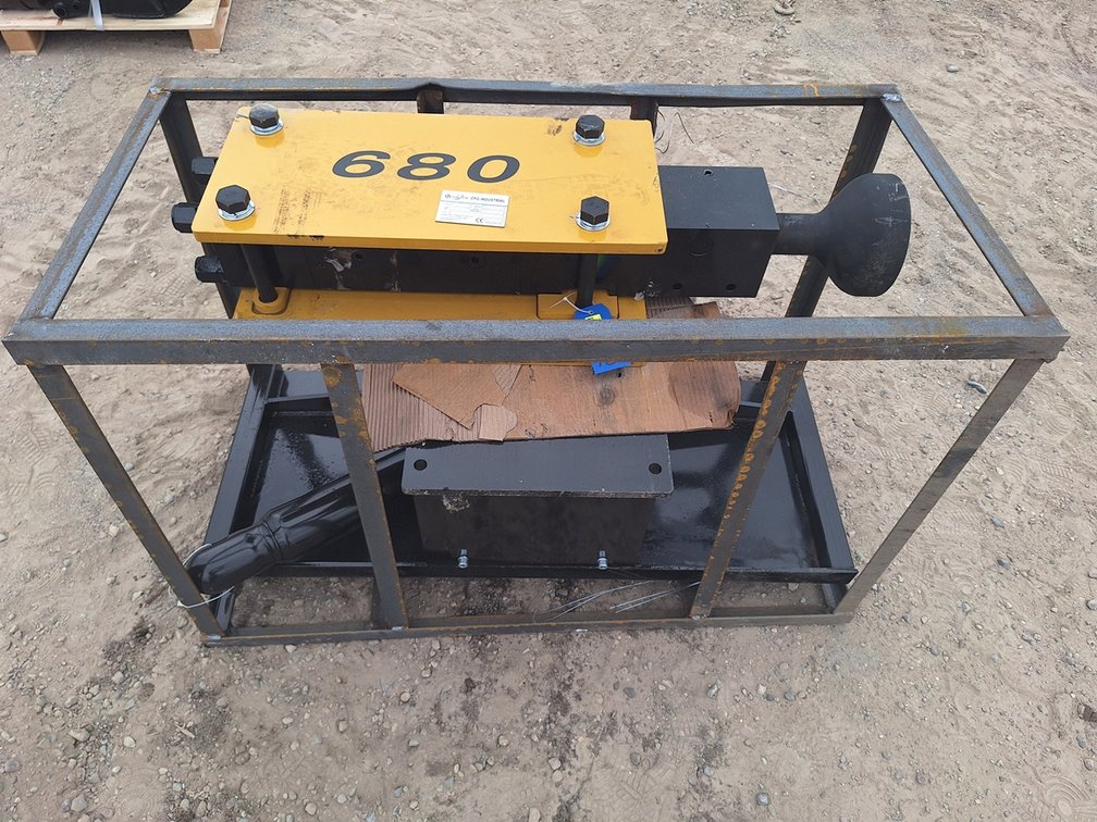 2025 CFG Skid Steer Breaker, Model PD680-PZ, Serial PD680-PZ25052502G, Fits Skid Steer Loader, Top Type, Unused