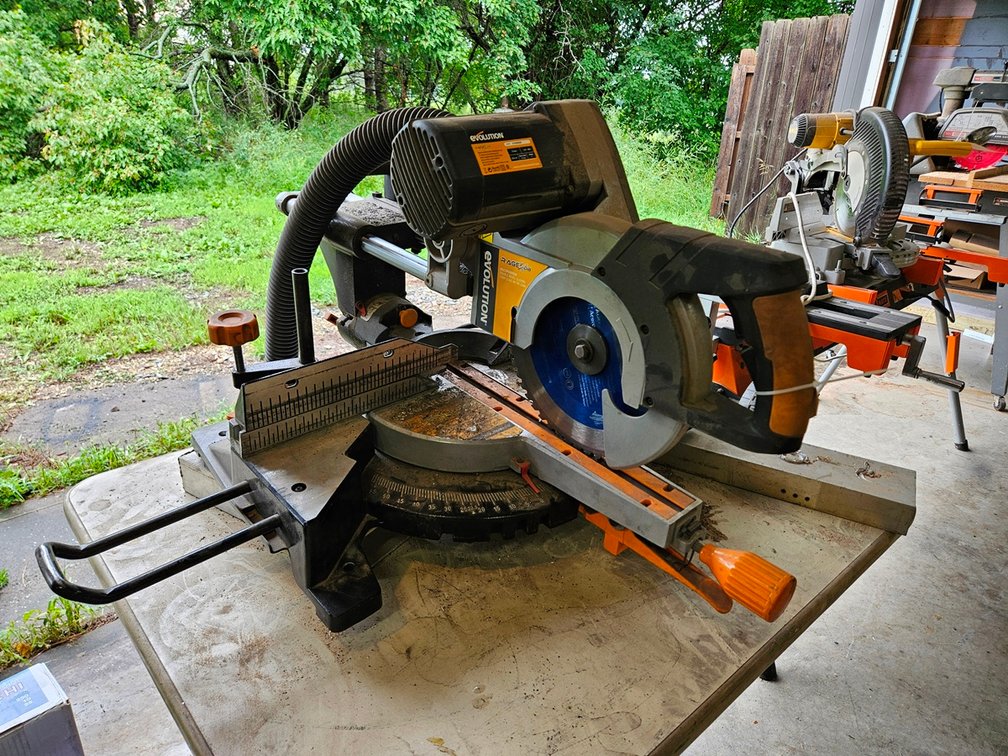 Evolution Rage 30 3-DB Sliding Saw, 120V with Table