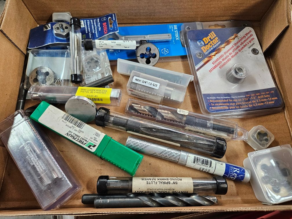 Assorted Bits, Tap and Die Tools