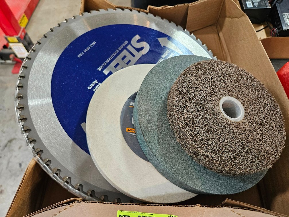 2 - 14" Saw Blades, More