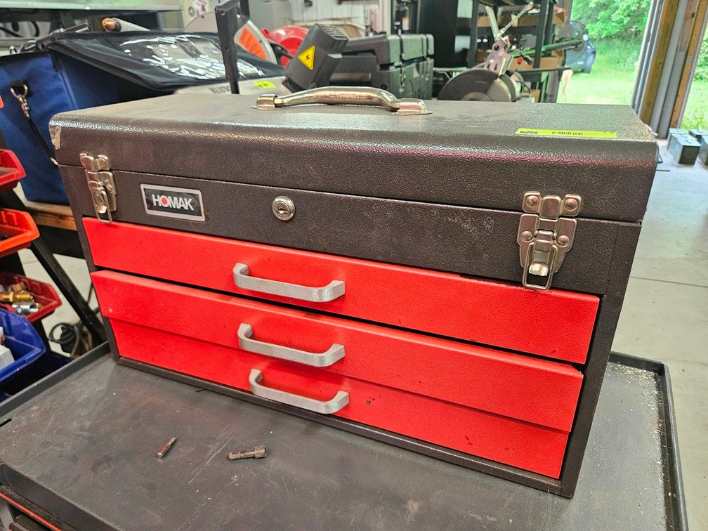 Homak Metal 3 Drawer Tool Box