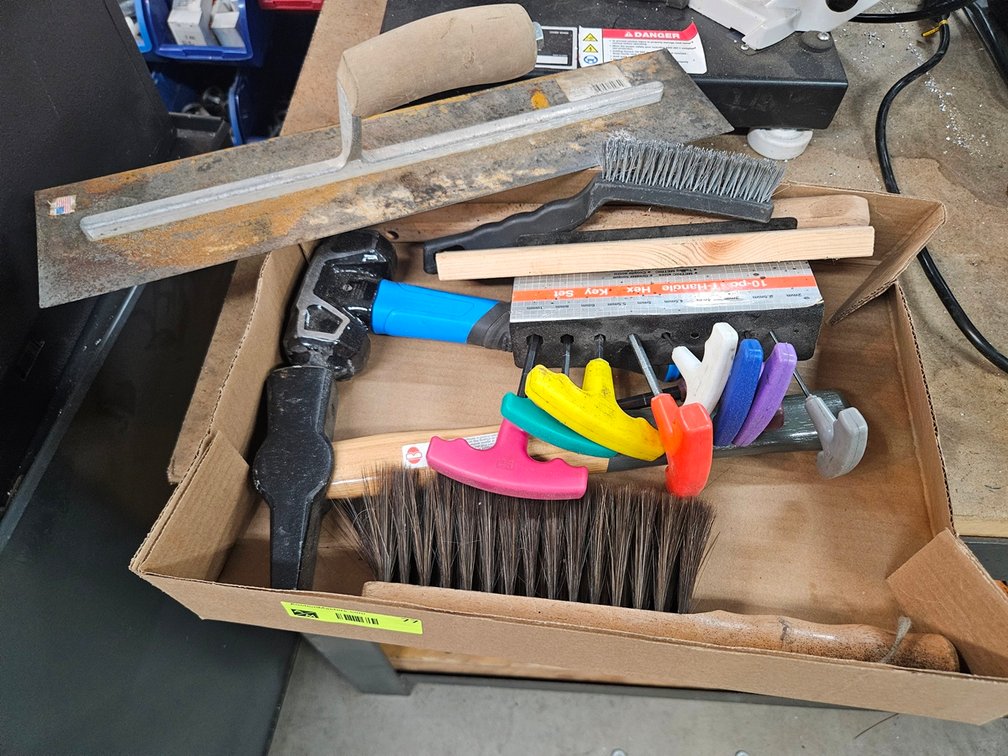 Assorted Hex Keys, Hammers, Trowel, More