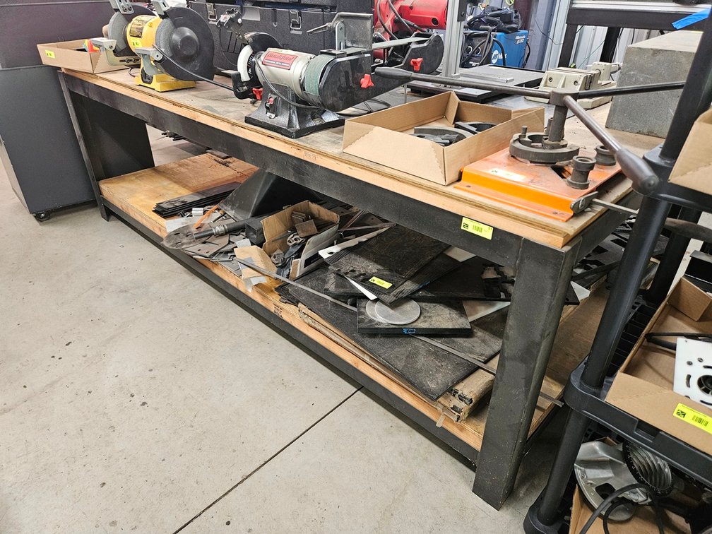 Metal/Wood Work Bench, 96"x48"x31"