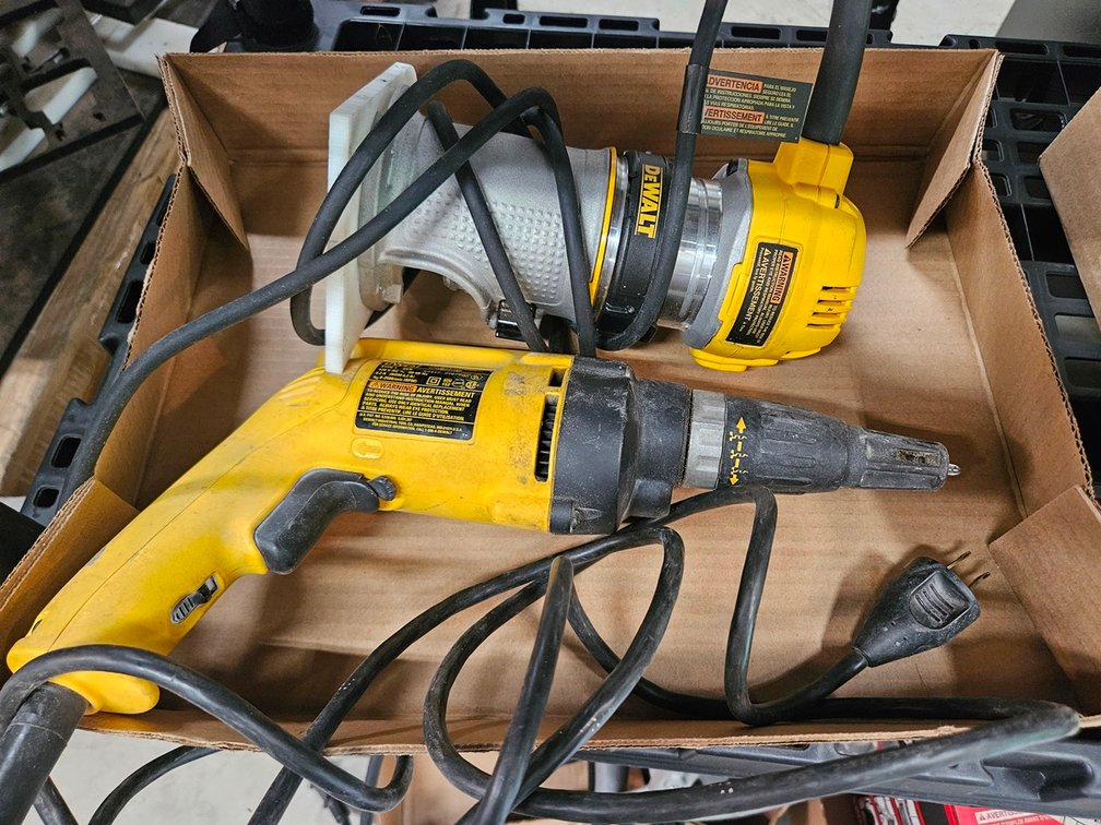Dewalt DW257 Drill, Dewalt DWP611 Router