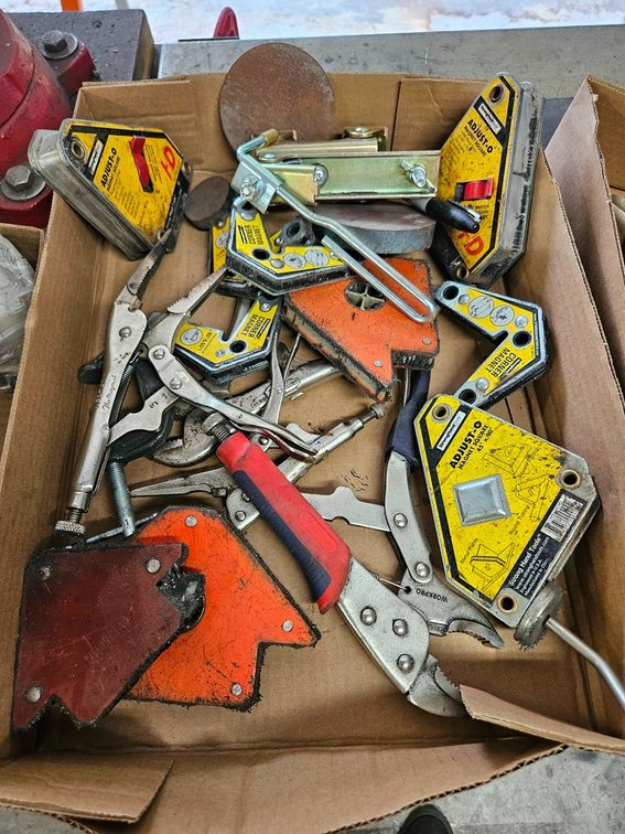 Assorted Welding Magnets, Clamps, More