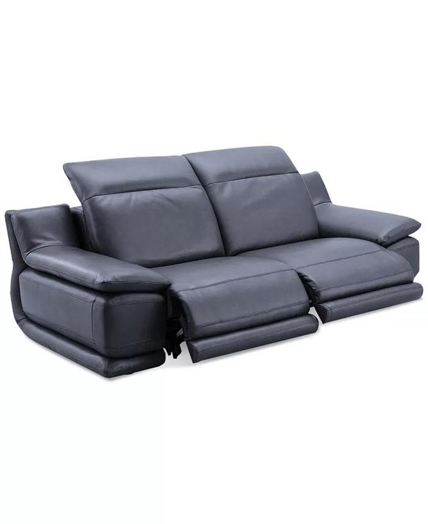 Macys Daisley 2pc Leather Power Reclining Sectional Online Retail: $3998