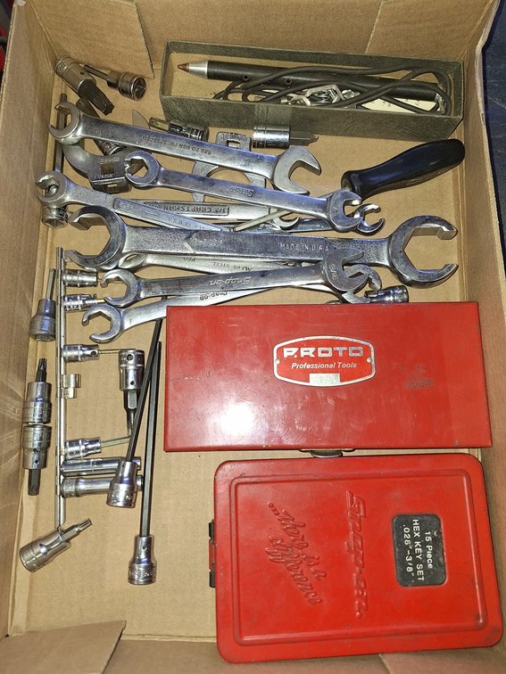 Assorted Snap On and Proto Tools