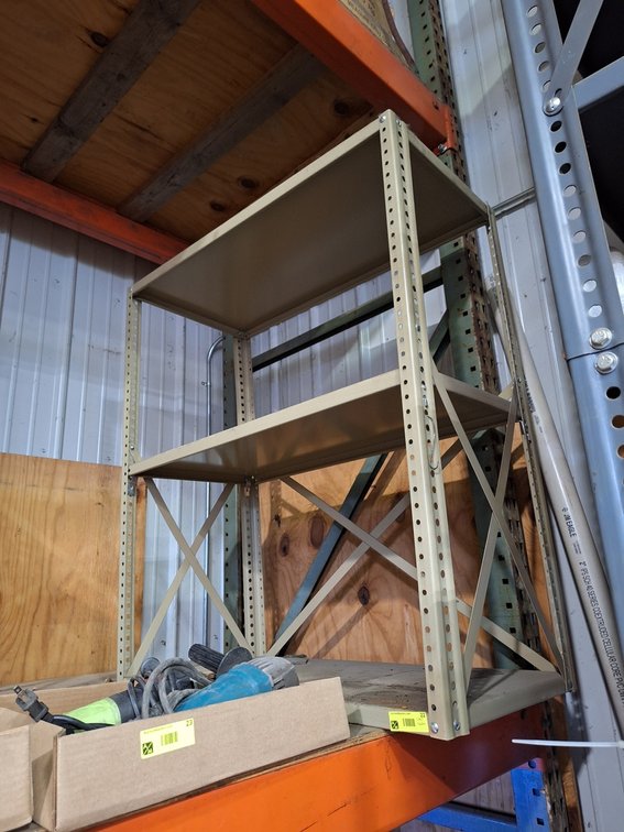 2 Metal Shelves
