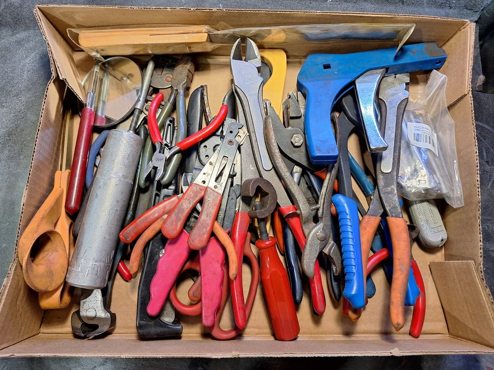 Assorted Pliers, Cutters, More