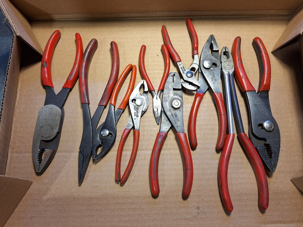 Assorted Snap On Pliers