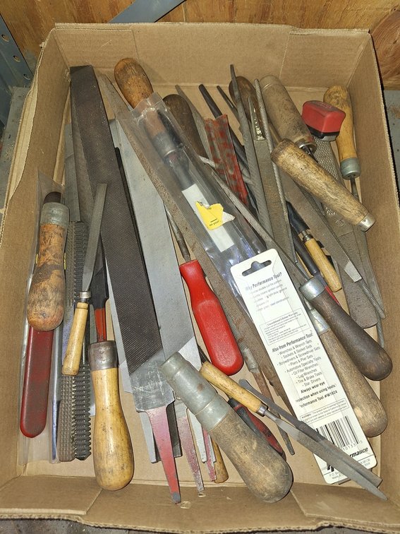 Assorted Chisels, Files, More