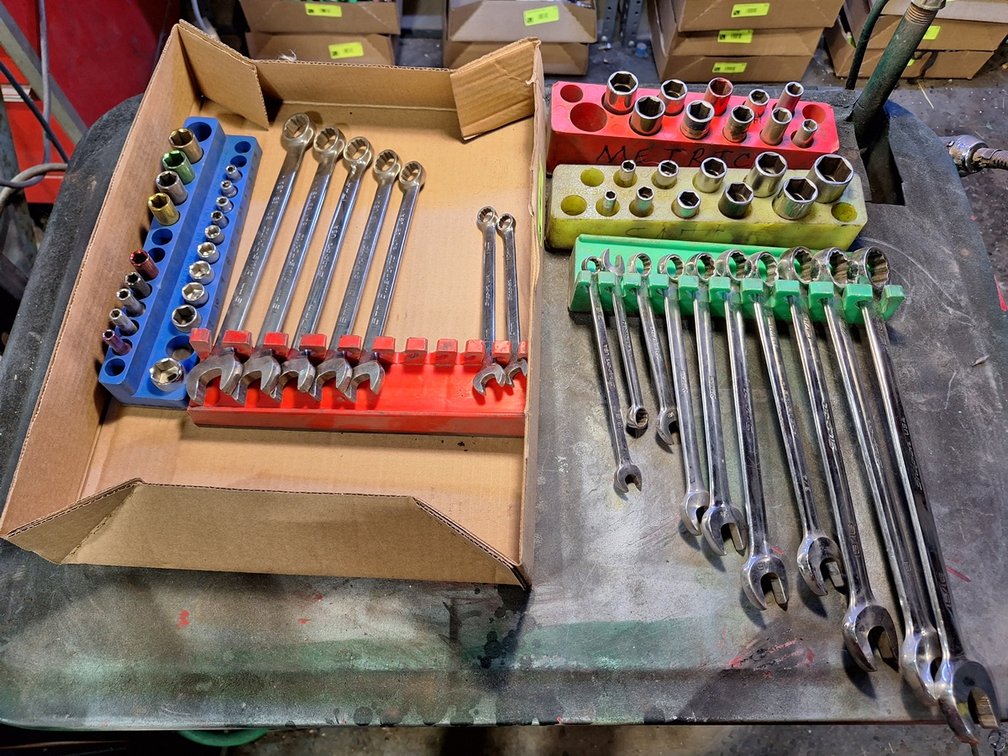 Assorted Sockets, Wrenches, More