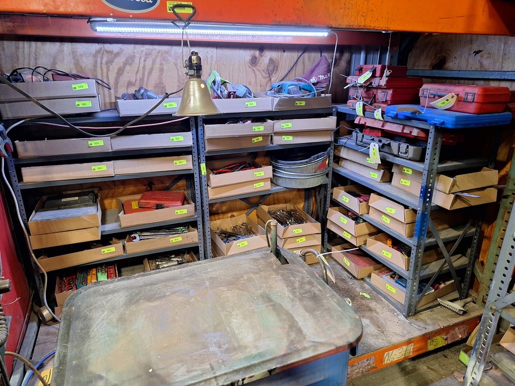 3 Metal Shelves, 36"x12"x42"