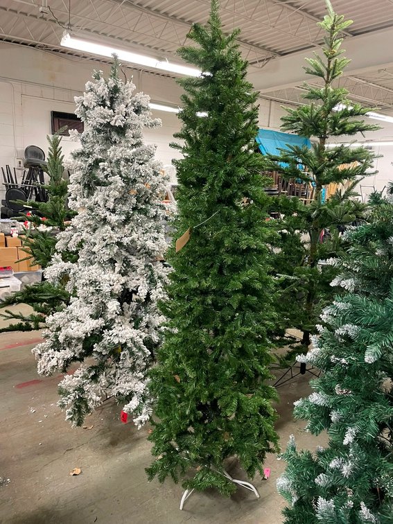 Skinny Artificial Tree, Approx. 7'