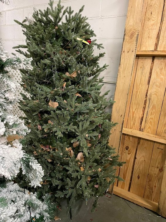Artificial Tinsel Tree, Top Missing