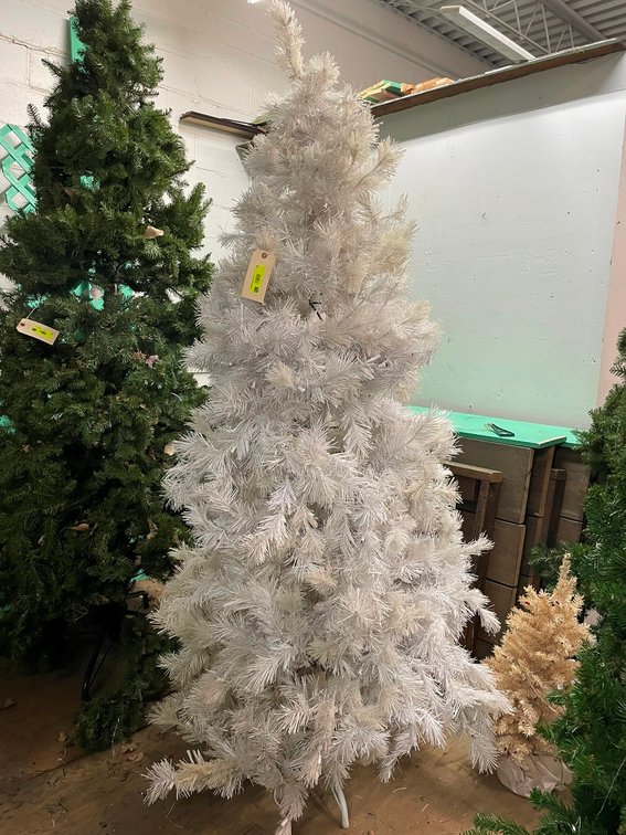 Artificial White Tree, Approx. 7'