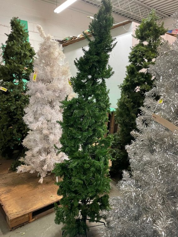 Artificial Skinny Tree, Approx. 6.5'