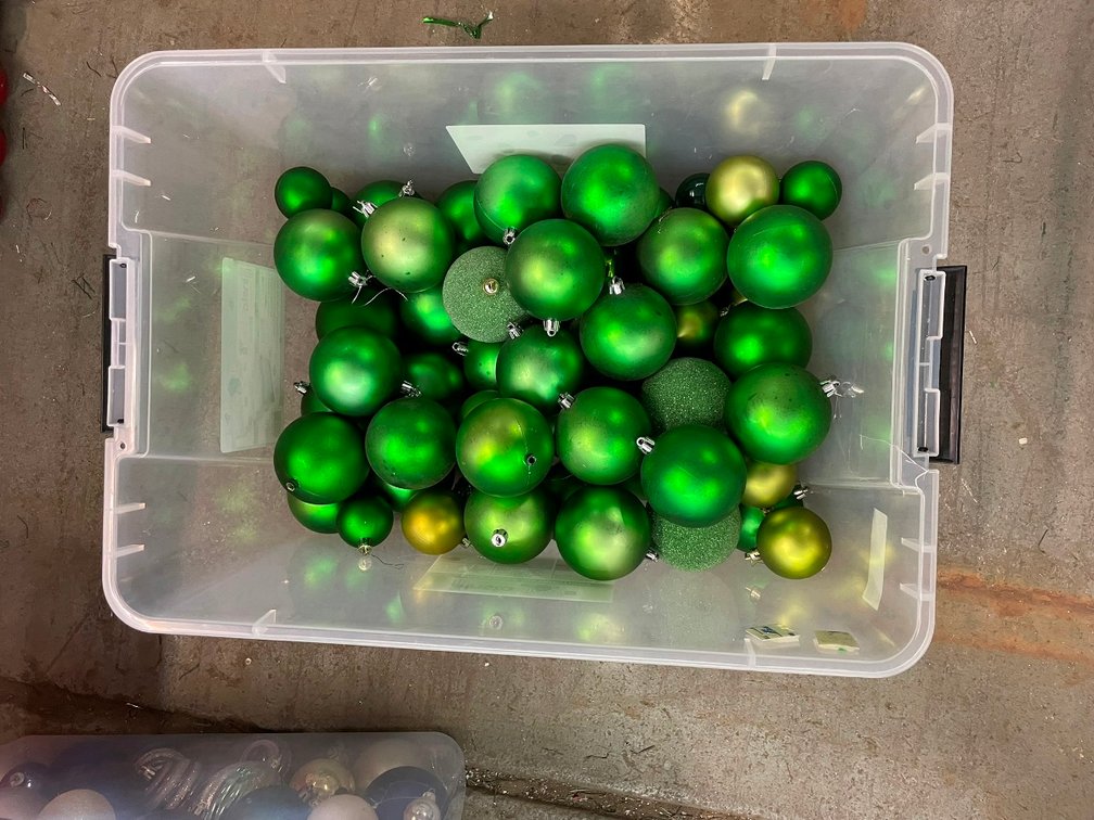 Assorted Green Ornaments