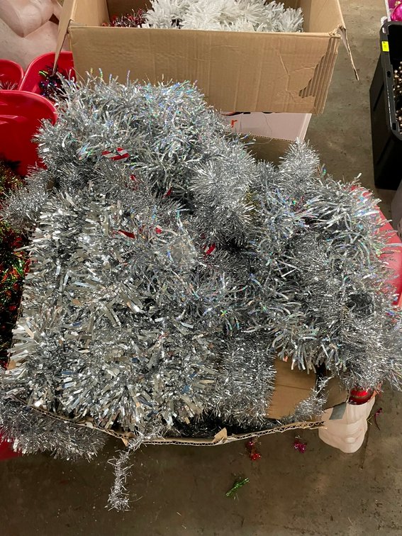 Box of Silver Tinsel