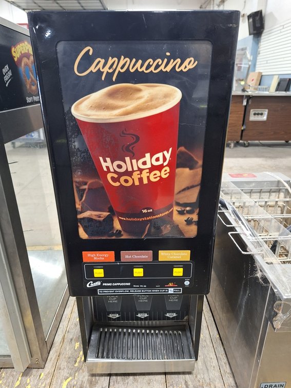 Curtis Primo Cappuccino Machine, Model PC-3D, 12"x18.75"x31"