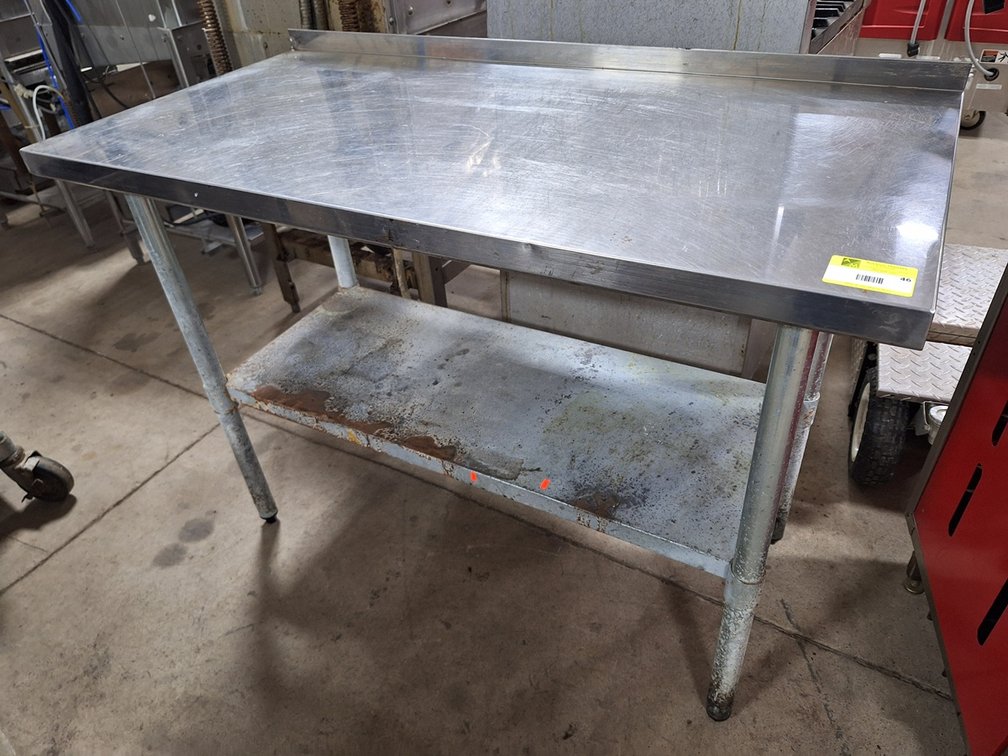 2-Tier SS Table, 48"x24"x36.25"