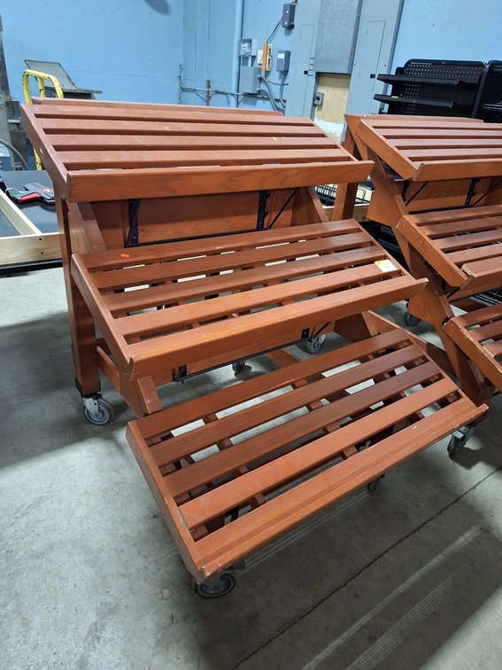 3-Tier Wooden Bakery Rack, 40"x46.25"x47.75"