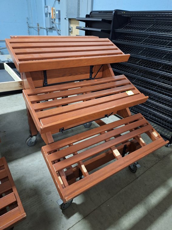 3-Tier Wooden Bakery Rack, 40"x46.25"x47.75"