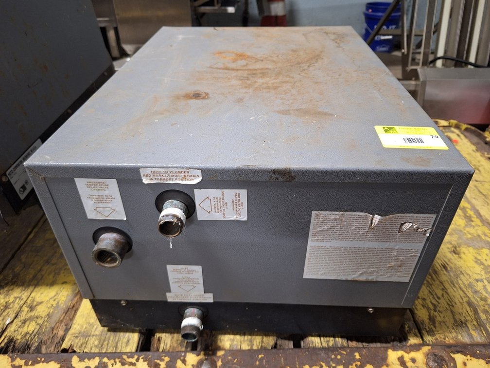 Hatco Compact Series Booster Heater Plumbing Installation, Model C-45, 18"x25.25"x12.5"