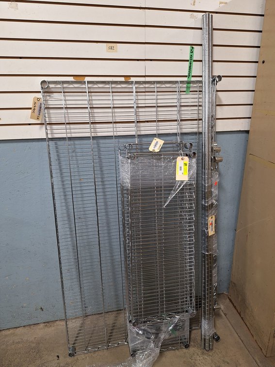 Wire Shelving with Poles
