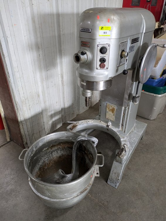 Hobart 80QT Planetary Mixer, Model L-800, 27.25"x38"x55.5"