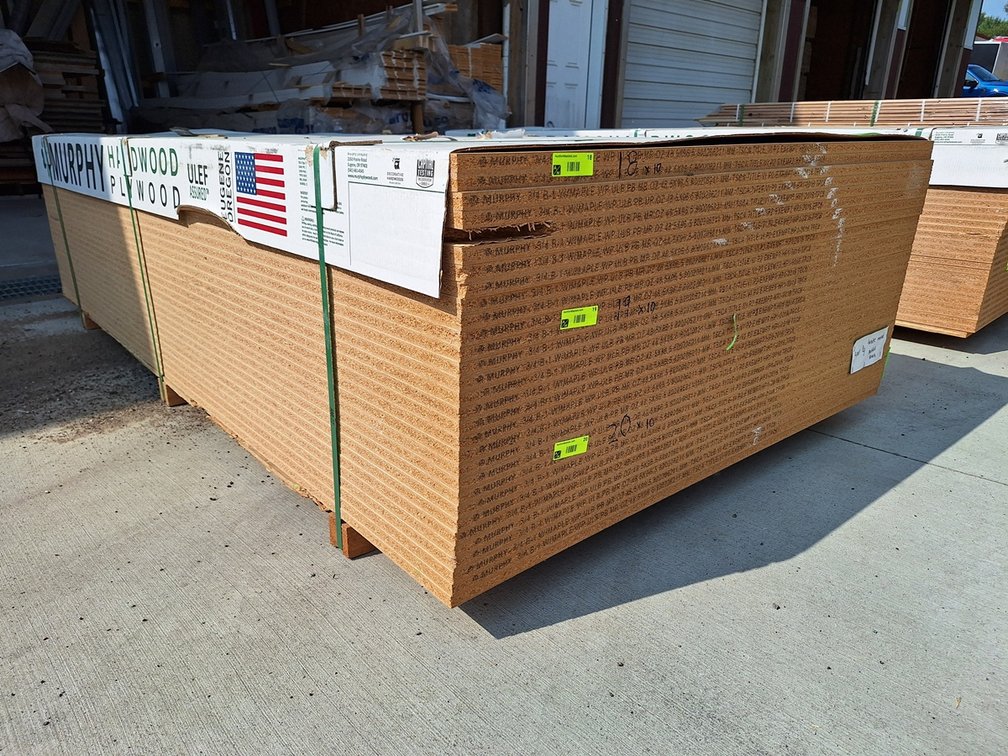 10 Sheets White Maple Particle Boards, 4'x8'x3/4"