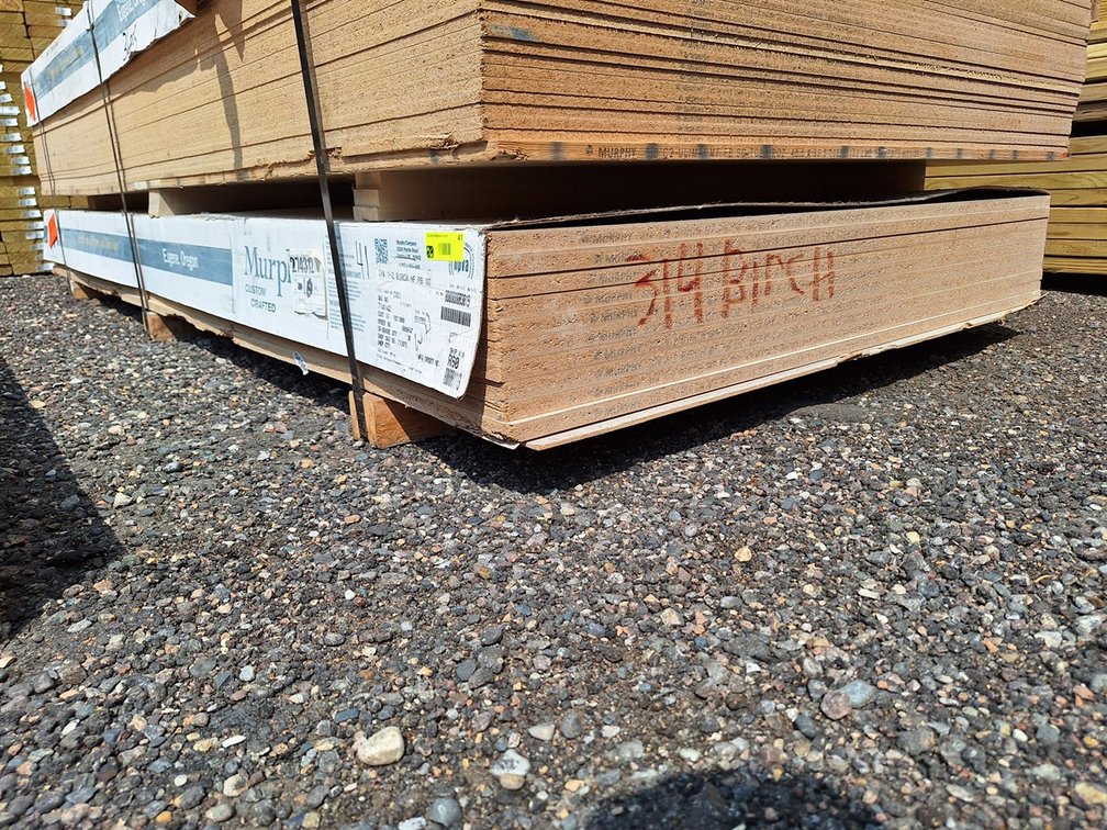 10 Sheets Birch Particle Board, 4'x8'x3/4"