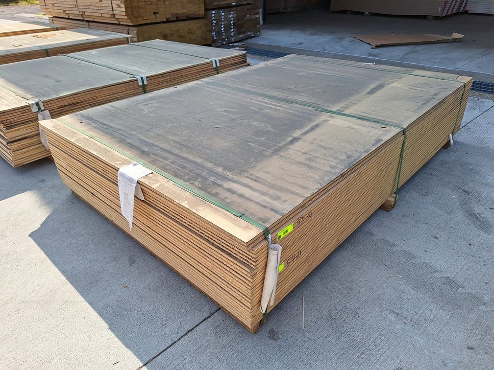 12 Sheets Veneer Core Plywood, 4'x6', 1/2" to 3/4" Thick