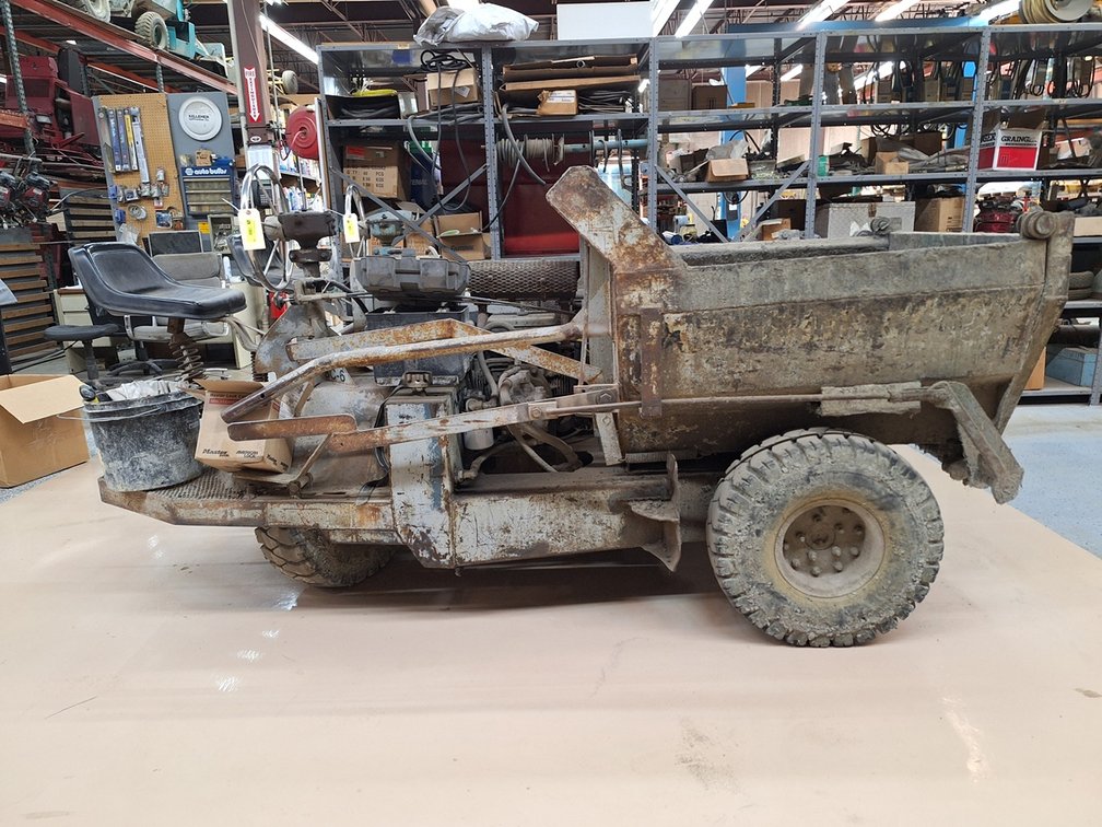 Scoot-Crete Ride-On Concrete Power Buggy, Model T-52G, Gas Engine