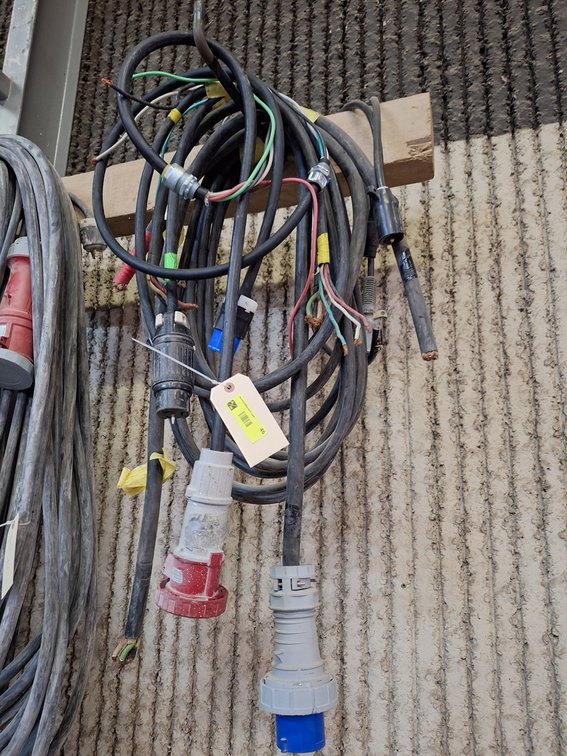 Assorted Power Cables for Floor Grinder