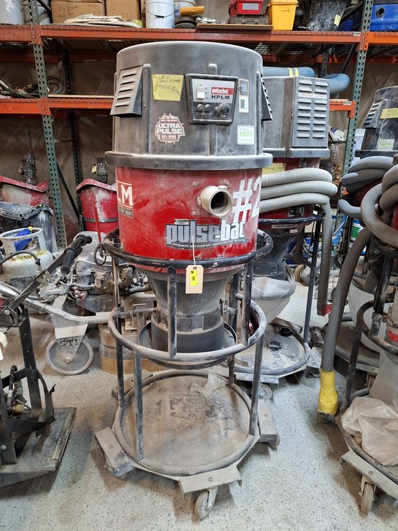 Pulse-Bac Automatic Self-Cleaning Industrial Dust Collector Vac on Wheels, Model HPLM, Serial 3690061814, 220V, 1 PH