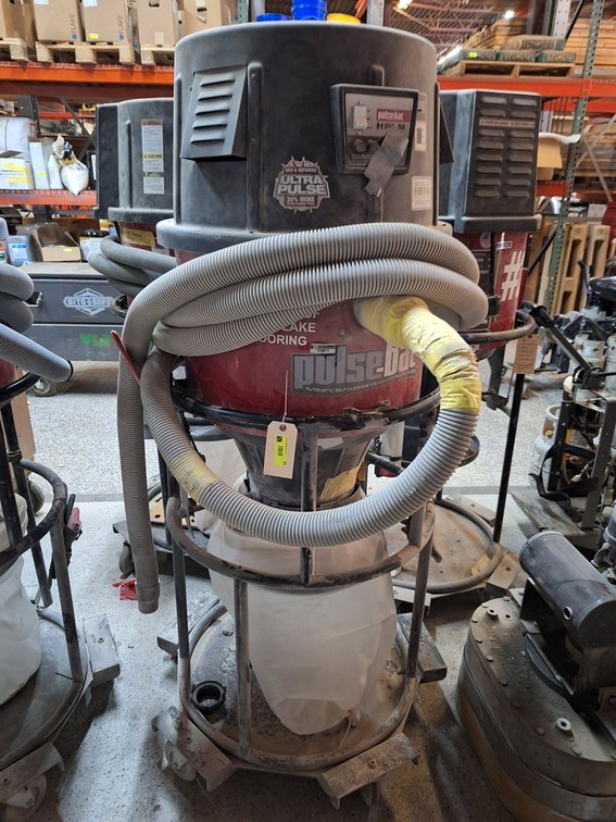Pulse-Bac Automatic Self-Cleaning Industrial Dust Collector Vac on Wheels, Model HPLM, Serial 3690061813, 220V, 1 PH