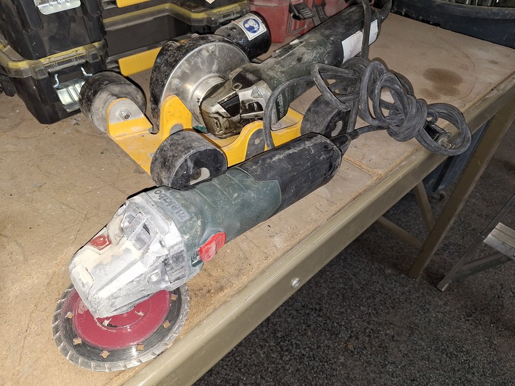 Metabo Grinder with Wheel Kit, Metabo Grinder
