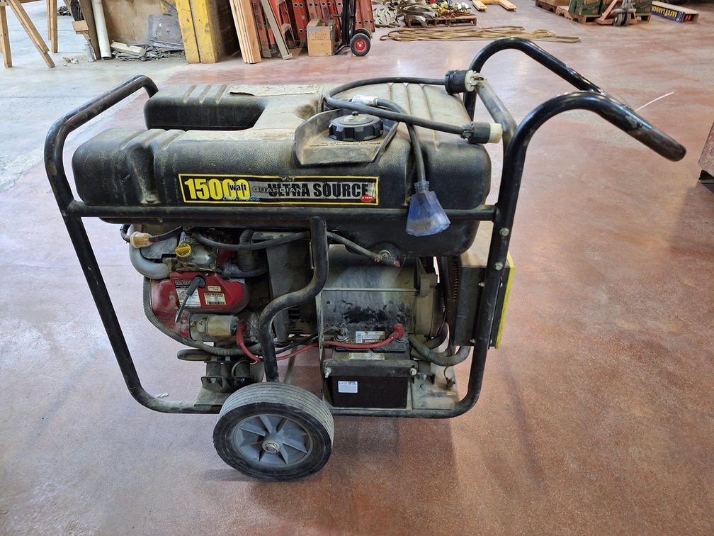Generac Ultra Source 15,000 Watt Gas Generator on Wheels, 30 HP, 120/240V Output