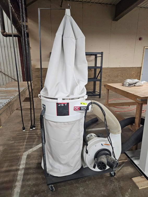 Jet DC 1100 Dust Collector on Wheels, 1.5 HP, 115/230V, 1 PH