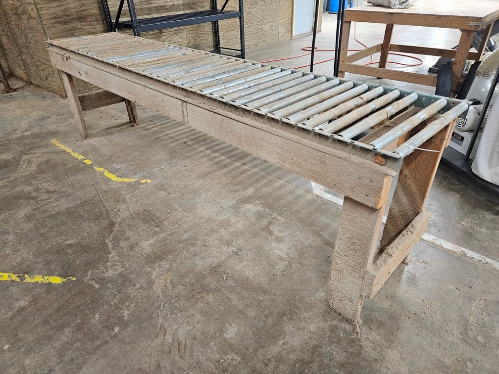 Roller Conveyor, 10'x24"x34"