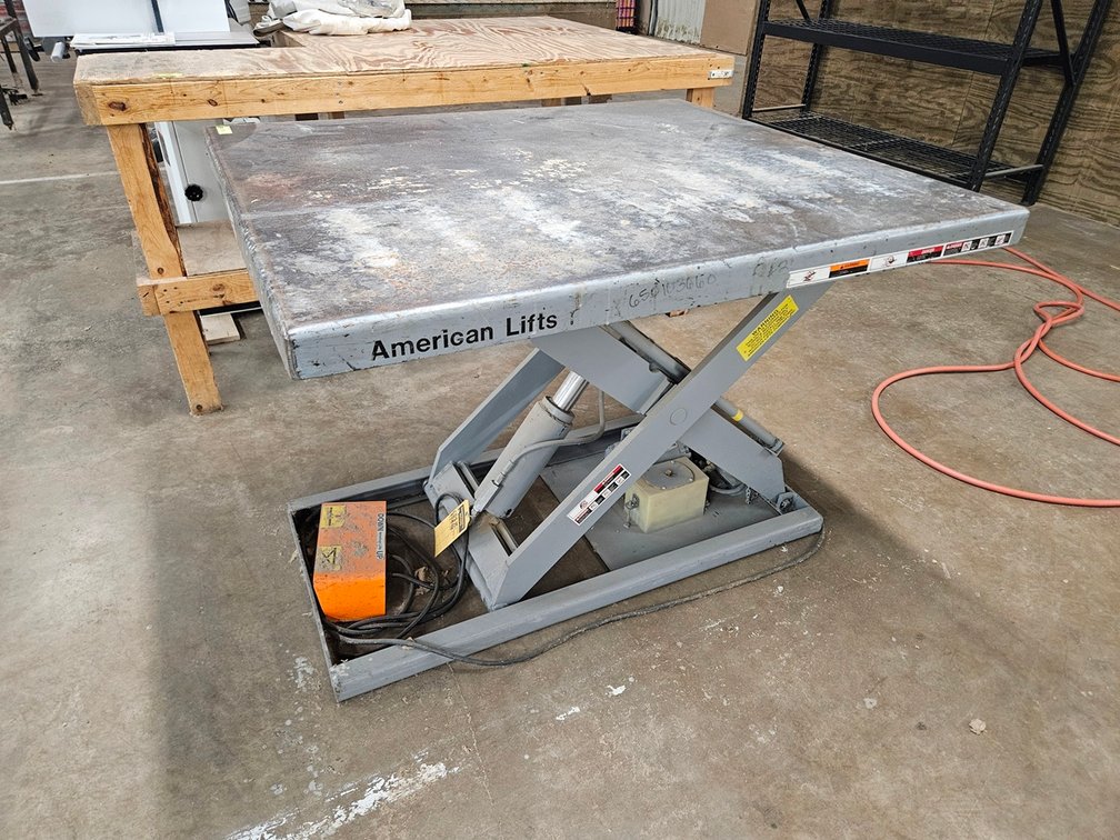 American Lifts 2200 Lb. Lift Table with Foot Pedal, 48"x42", 1 PH
