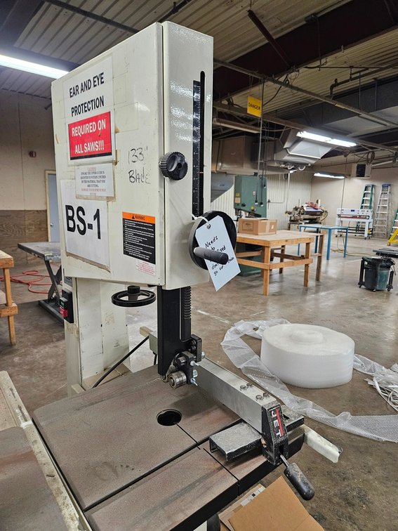 Jet 18" Woodworking Bandsaw, Model JWBS-18, 1.75 HP, 115V, 1 PH, Extra Blades, Needs Repair