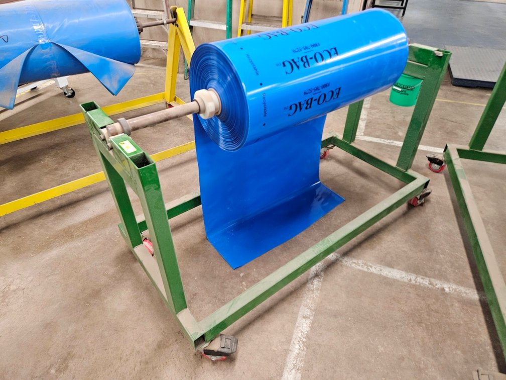 Metal Bag Roll Cart, 64"x30"