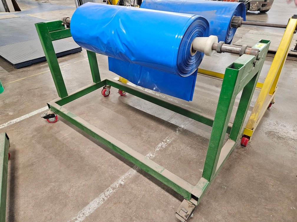 Metal Bag Roll Cart, 64"x30"