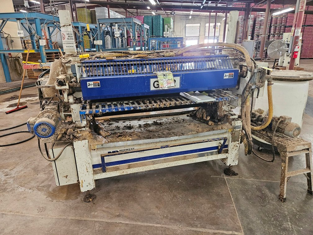 Midwest Automation GS-417 4-Roller Glue Spreader, 3 PH
