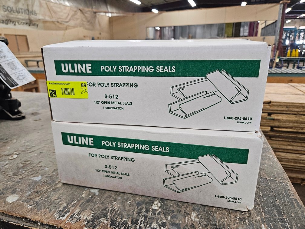 2 Boxes Uline Metal Banding Seals