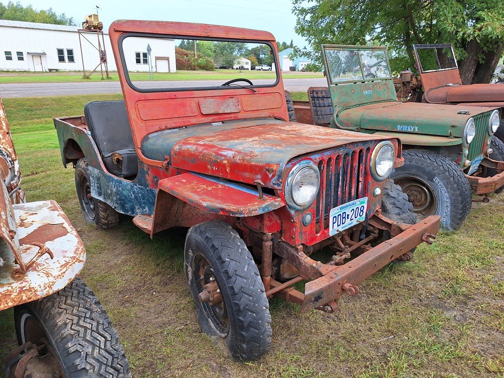 Willys Jeep, 4X4, 4 Cyl. Gas Engine, 32858 Miles on Odometer, Manual Transmission, Does Not Run