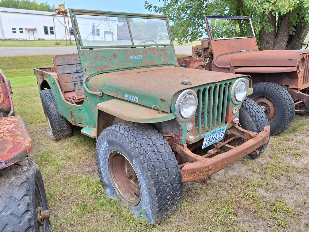Willys Jeep, 4X4, 4 Cyl. Gas Engine, 25805 Miles on Odometer, Manual Transmission, Does Not Run