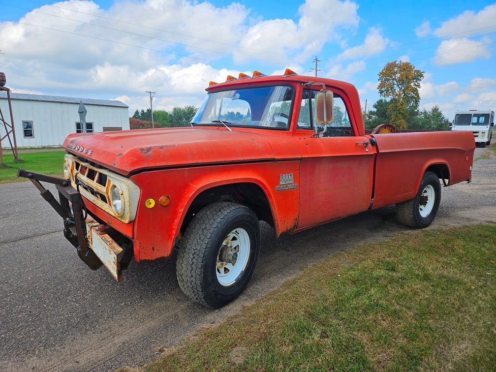 1969 Dodge 200 Power Wagon Truck with Plow